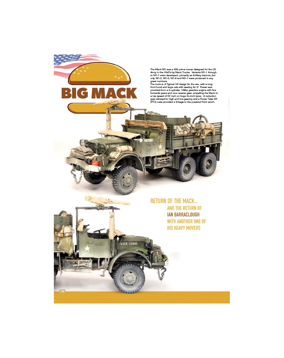 AFV Modeller AFV138 Big Mack articolo PDF camion