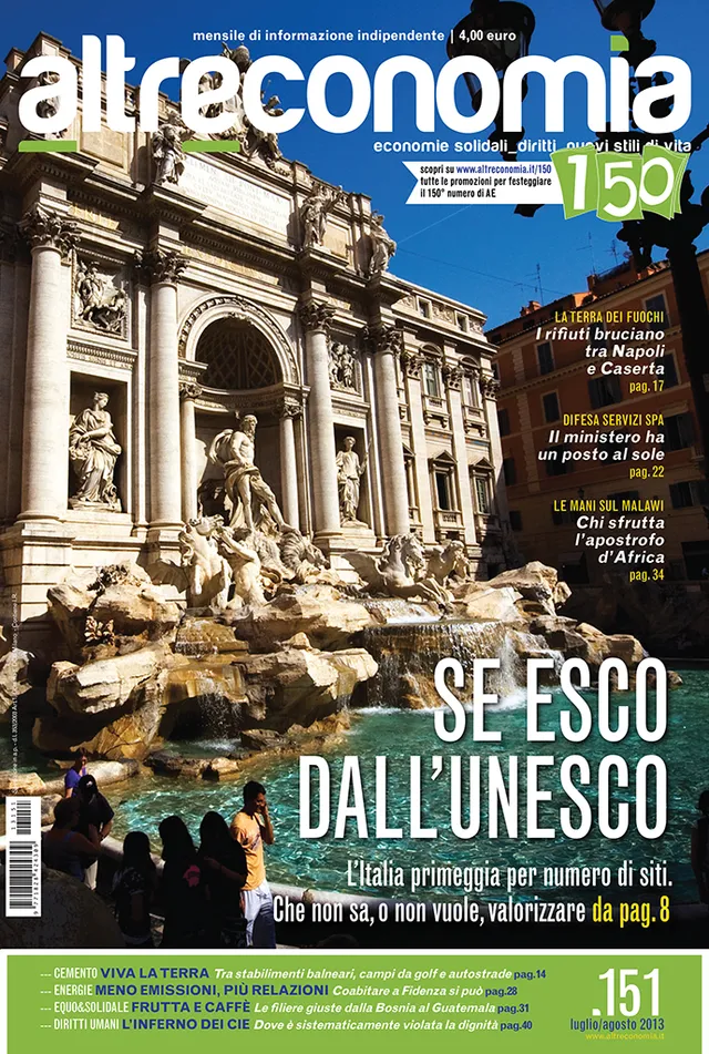 Altreconomia 151 Se esco dall’Unesco rivista luglio agosto