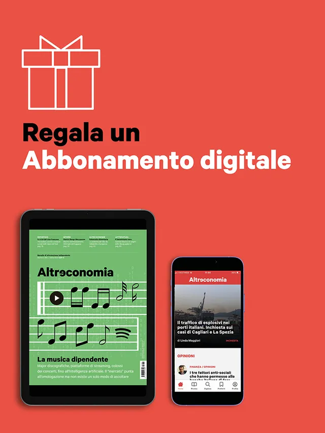 Altreconomia abbonamento annuale digitale regalo 12 numeri