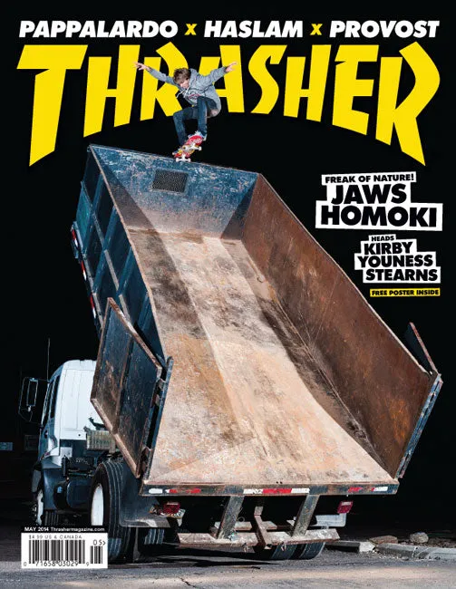 Thrasher Magazine maggio 2014 rivista arretrata con poster