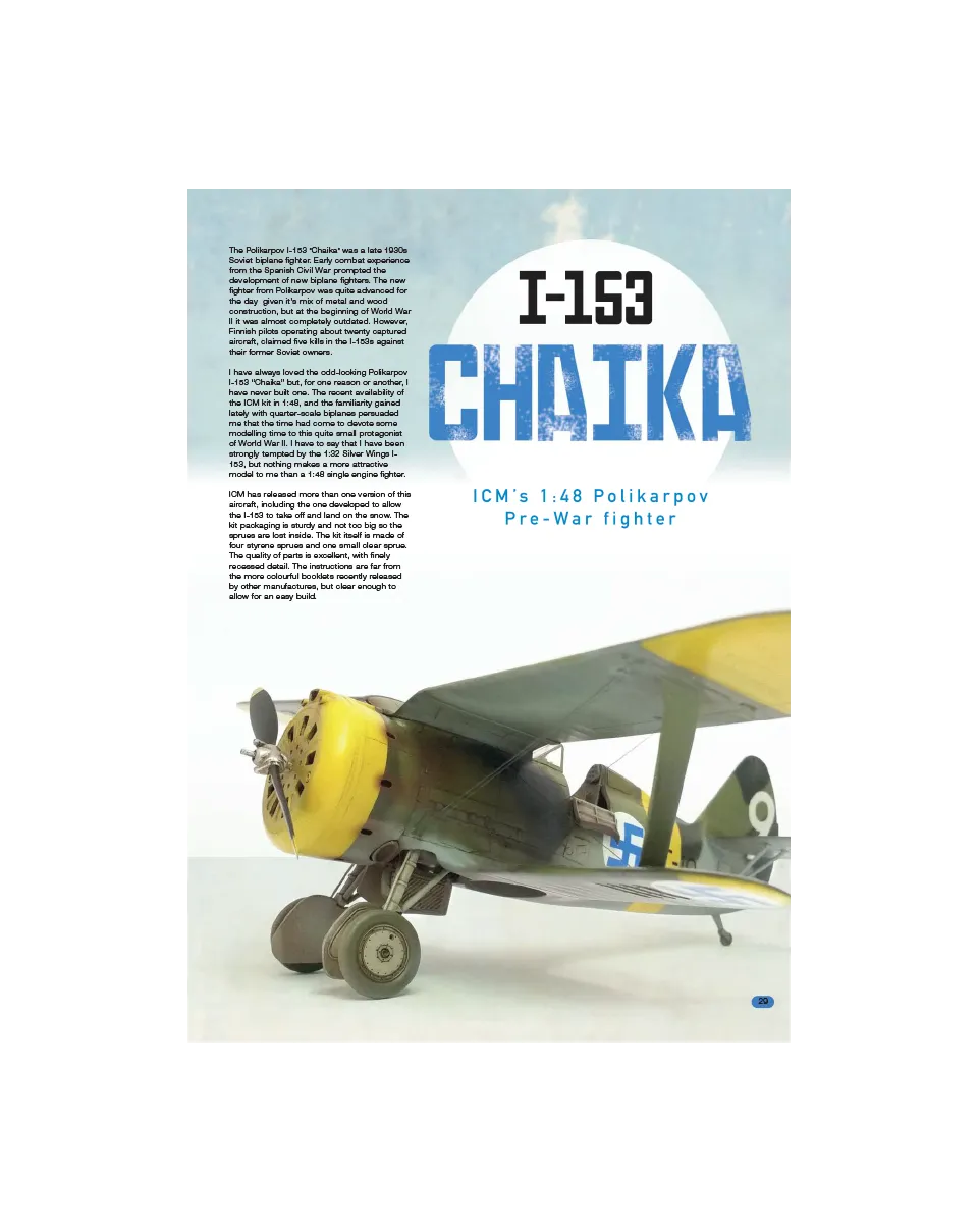 AFV Modeller AIR81 Polikarpov I-153 Chaika articolo PDF