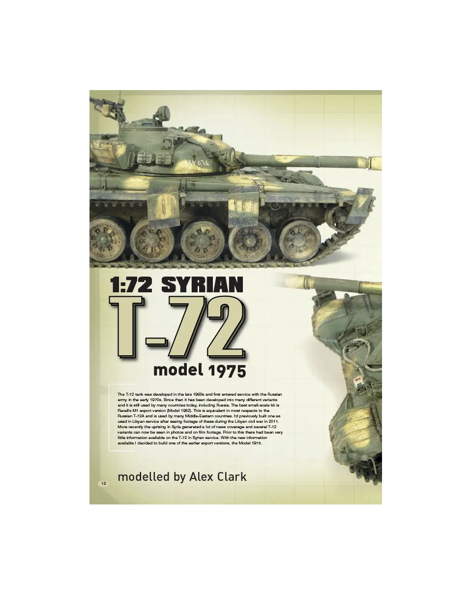 AFV Modeller AFV76 T-72 siriano 1975 articolo PDF