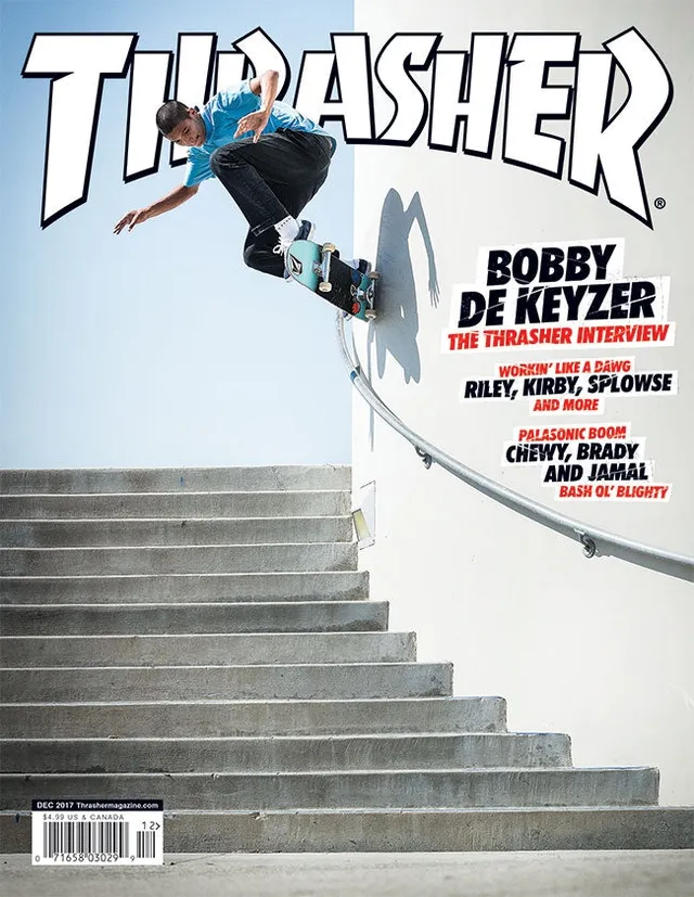 Thrasher Magazine December 2017 rivista copia singola skate