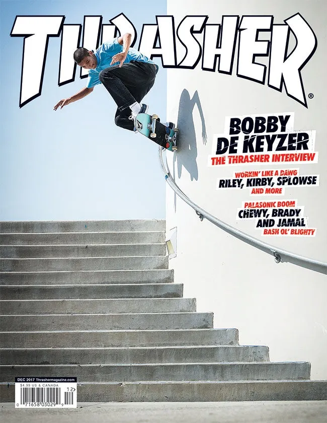 Thrasher Magazine December 2017 rivista copia singola skate