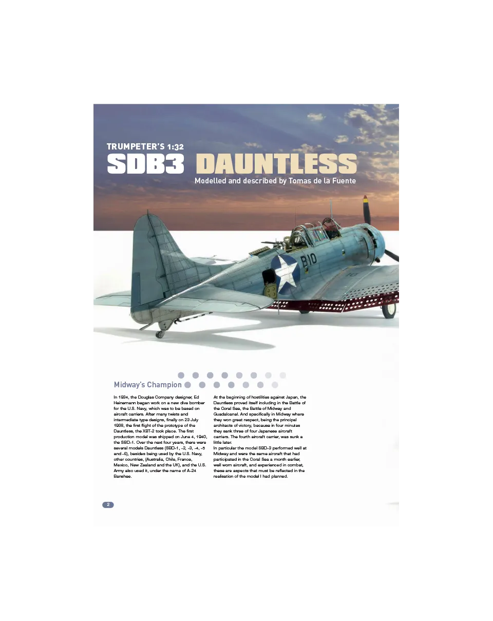 AFV Modeller AIR 50 SDB3 Dauntless articolo PDF