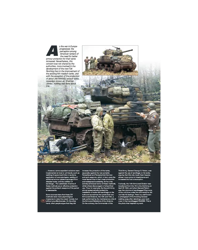 AFV Modeller AFV70 Sherman sacchi sabbia rivista PDF singolo