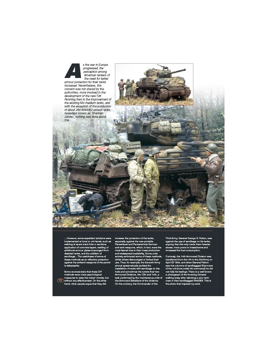 AFV Modeller AFV70 Sherman sacchi sabbia rivista PDF singolo