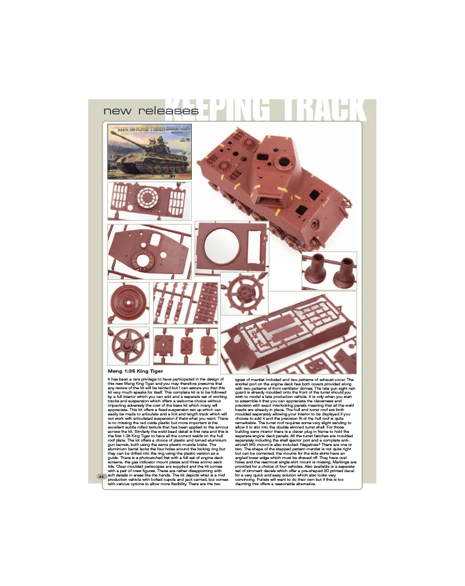 AFV Modeller AFV93 Keeping Track rivista copia singola cingoli