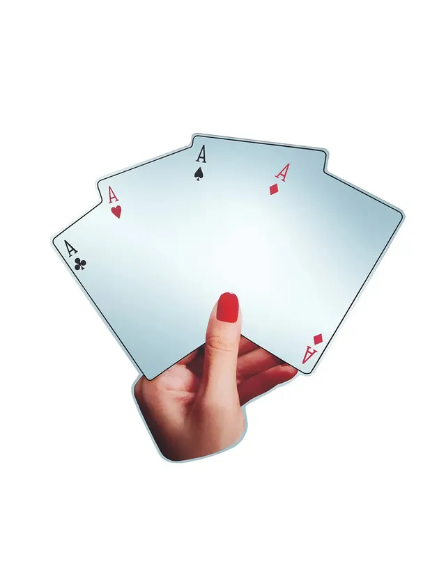 TOILETPAPER Mirror Poker specchio sagomato 73x68 cm 30 pezzi