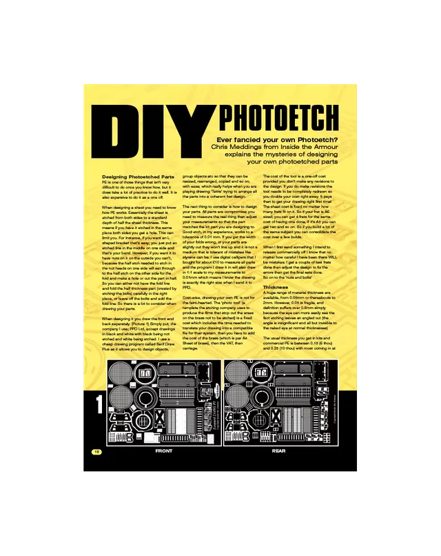 AFV Modeller AFV73 DIY Photoetch articolo PDF