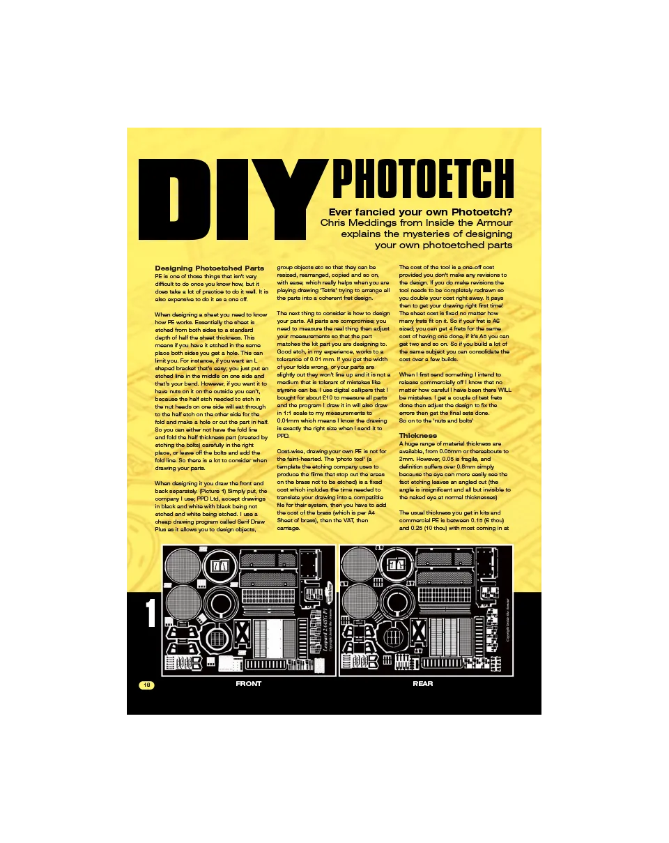 AFV Modeller AFV73 DIY Photoetch articolo PDF