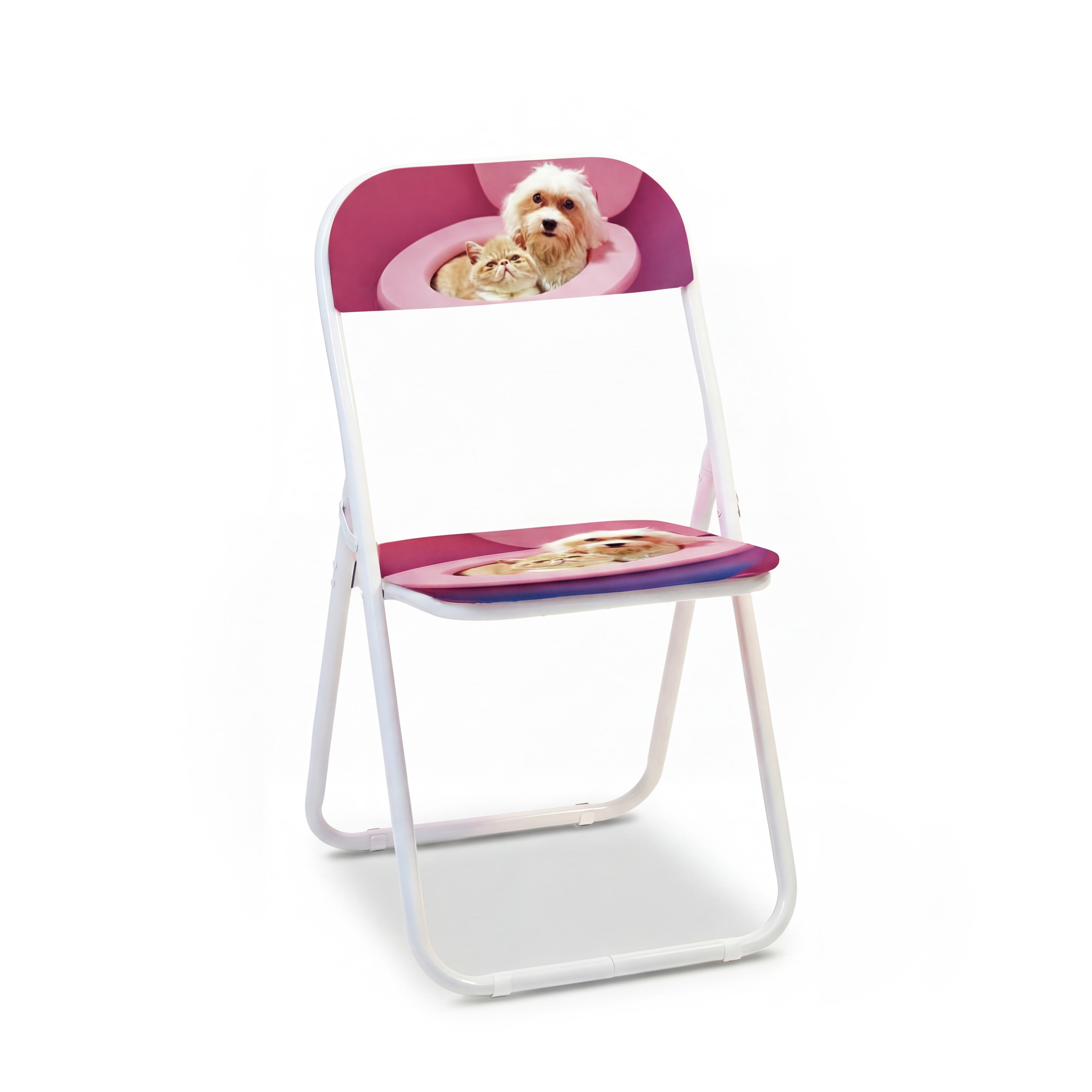 TOILETPAPER Pets sedia pieghevole Polycats metallo PVC