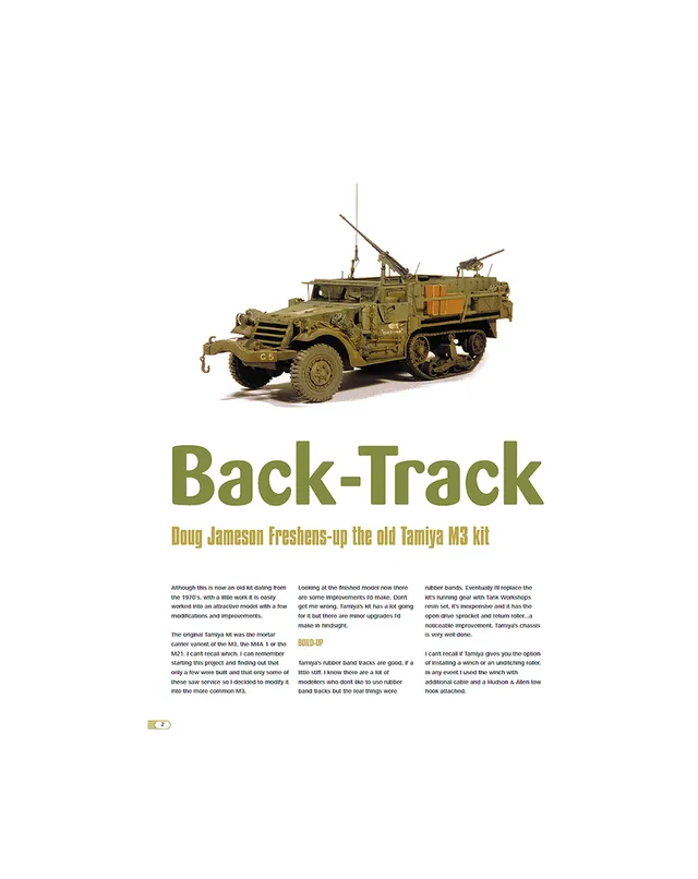 AFV Modeller Issue 1 articolo PDF Back Track