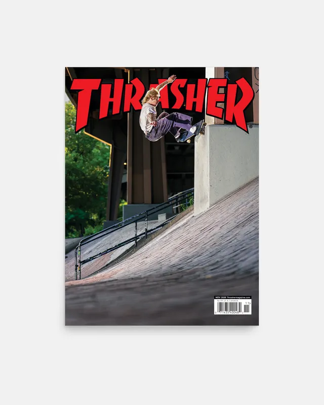 Thrasher November 2026 poster finitura lucida opaca