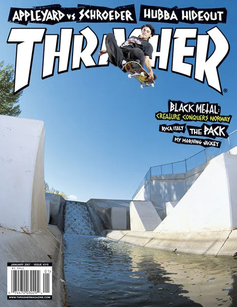 Thrasher January 2007 rivista skate copia singola 236 pagine
