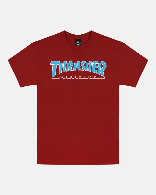 Thrasher Outlined t-shirt Cardinal Red cotone
