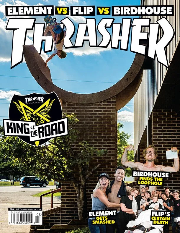 Thrasher Febbraio 2015 Rivista copia singola con DVD