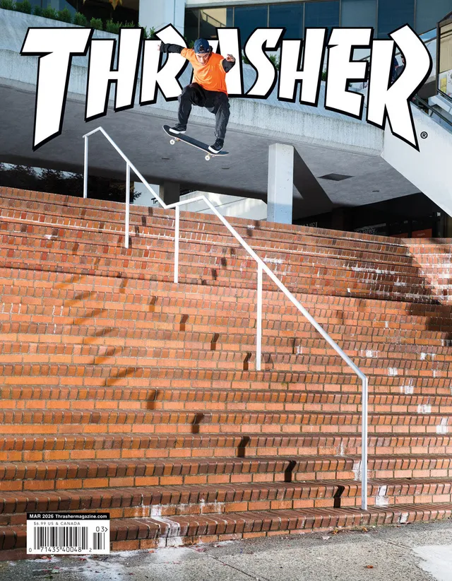 Thrasher Magazine March 2026 rivista copia singola skateboard