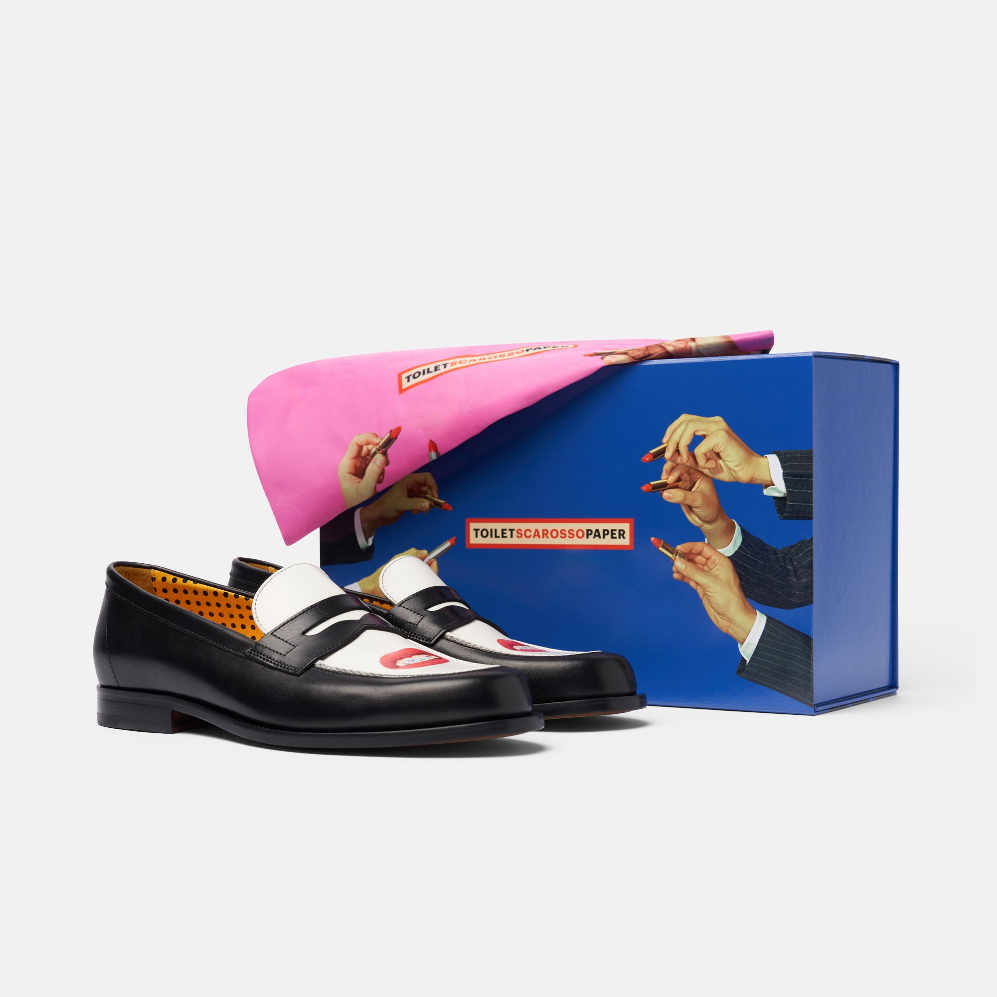 TOILETPAPER Scarosso loafers mocassini bocca pelle 42