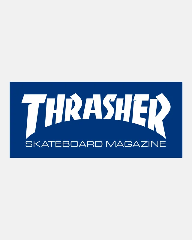 Thrasher Skate Mag adesivo blu logo classico
