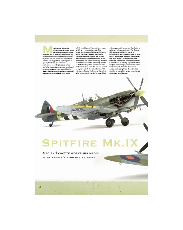 AFV Modeller Air 60 articolo PDF Spitfire Mk.IX aerei
