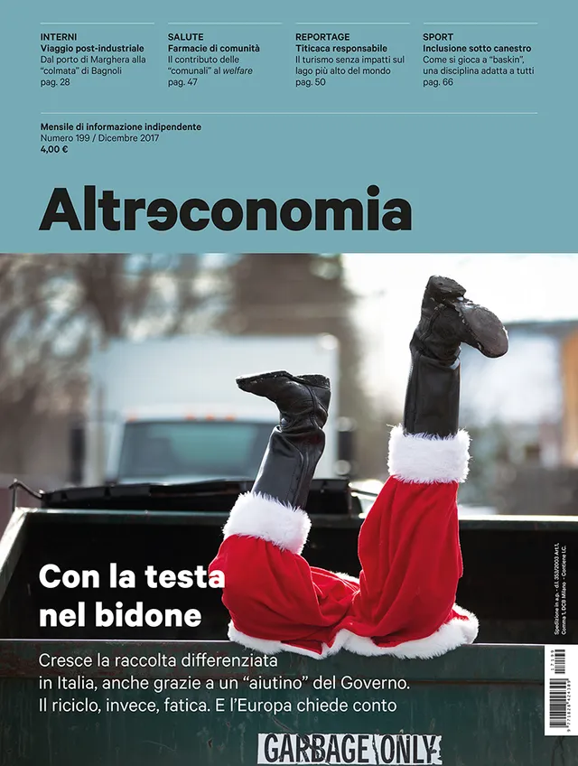 Altreconomia 199 Con la testa nel bidone rivista copia singola