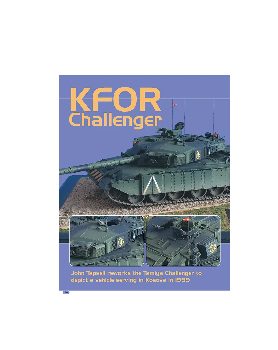 AFV Modeller 29 KFOR Challenger articolo PDF Challenger