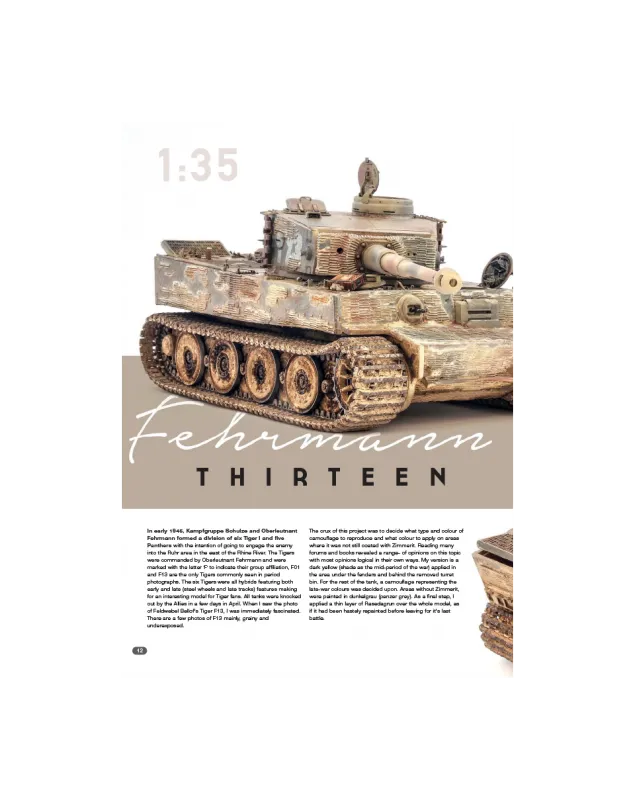 AFV Modeller 105 articolo PDF Fehrmann Tiger Thirteen copia singola