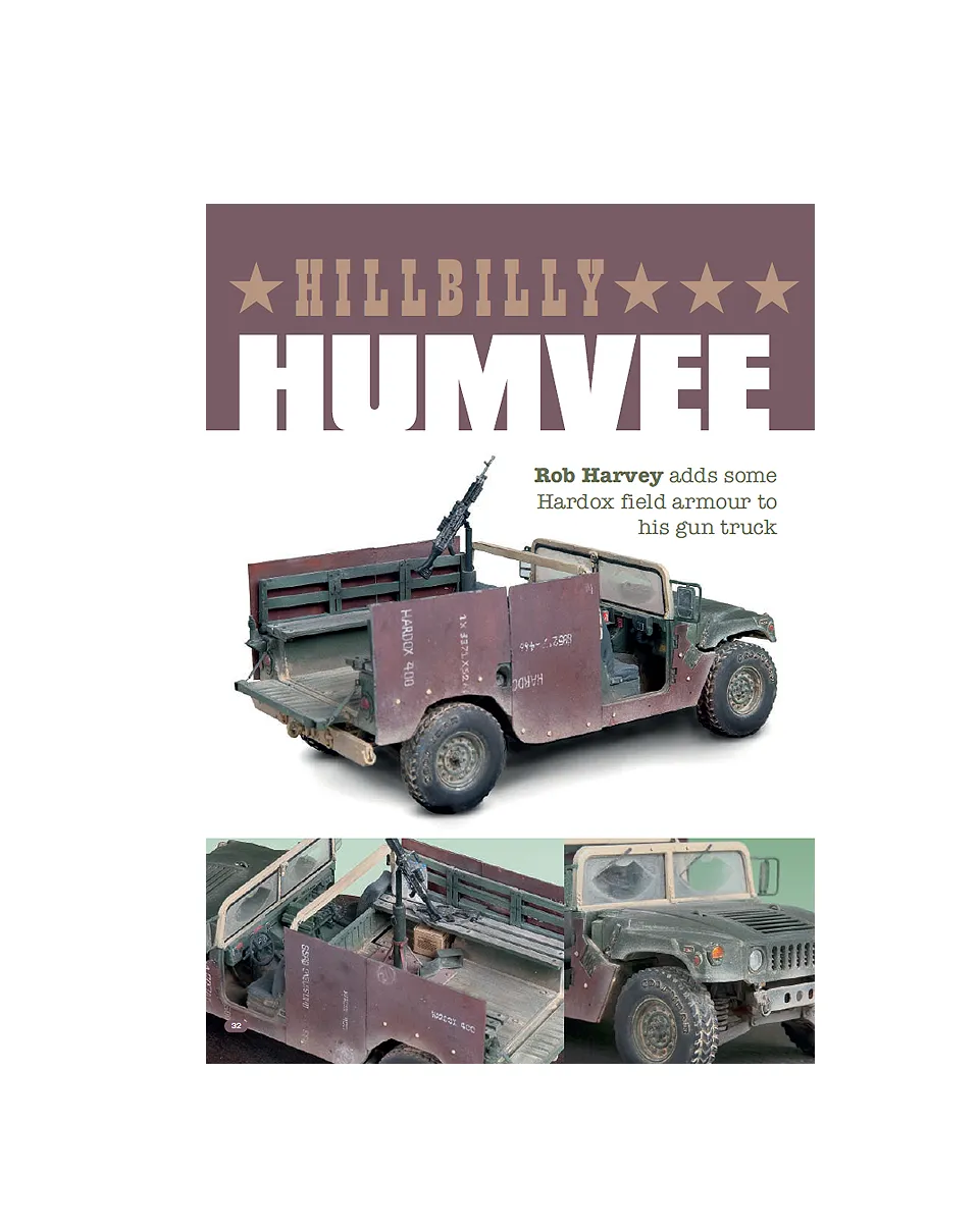 AFV Modeller Issue 55 articolo PDF Tamiya Hillbilly Humvee