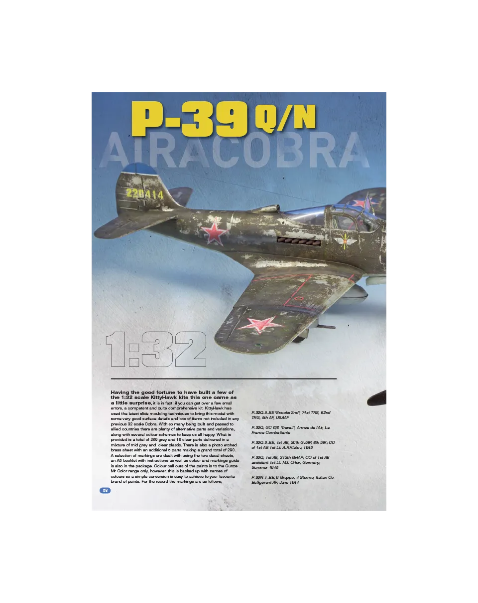 AIR Modeller AIR88 articolo PDF Airacobra caccia