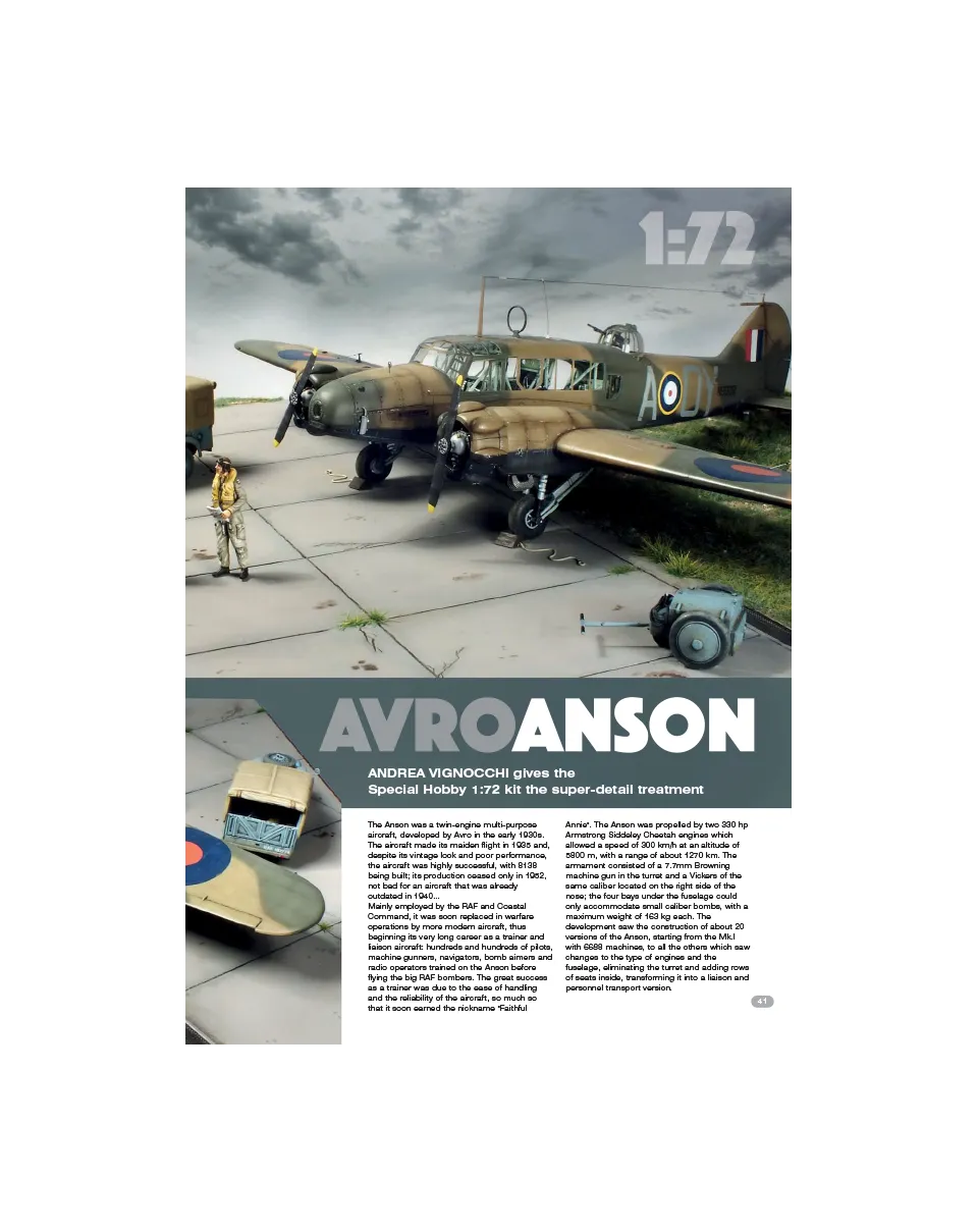 AFV Modeller AIR109 articolo PDF Avro Anson