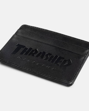 Thrasher Leather Card Wallet portacarte pelle nero