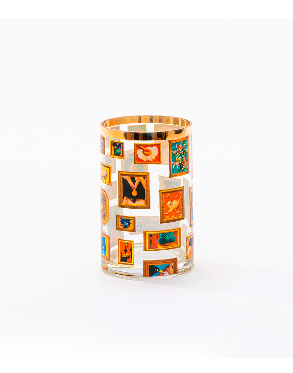 TOILETPAPER Cylindrical Small vaso vetro Roses 14 cm