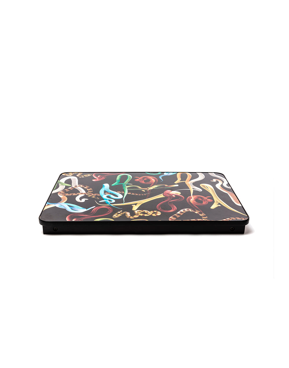 TOILETPAPER Sofa Tray vassoio legno gambe pieghevoli 56x38 cm