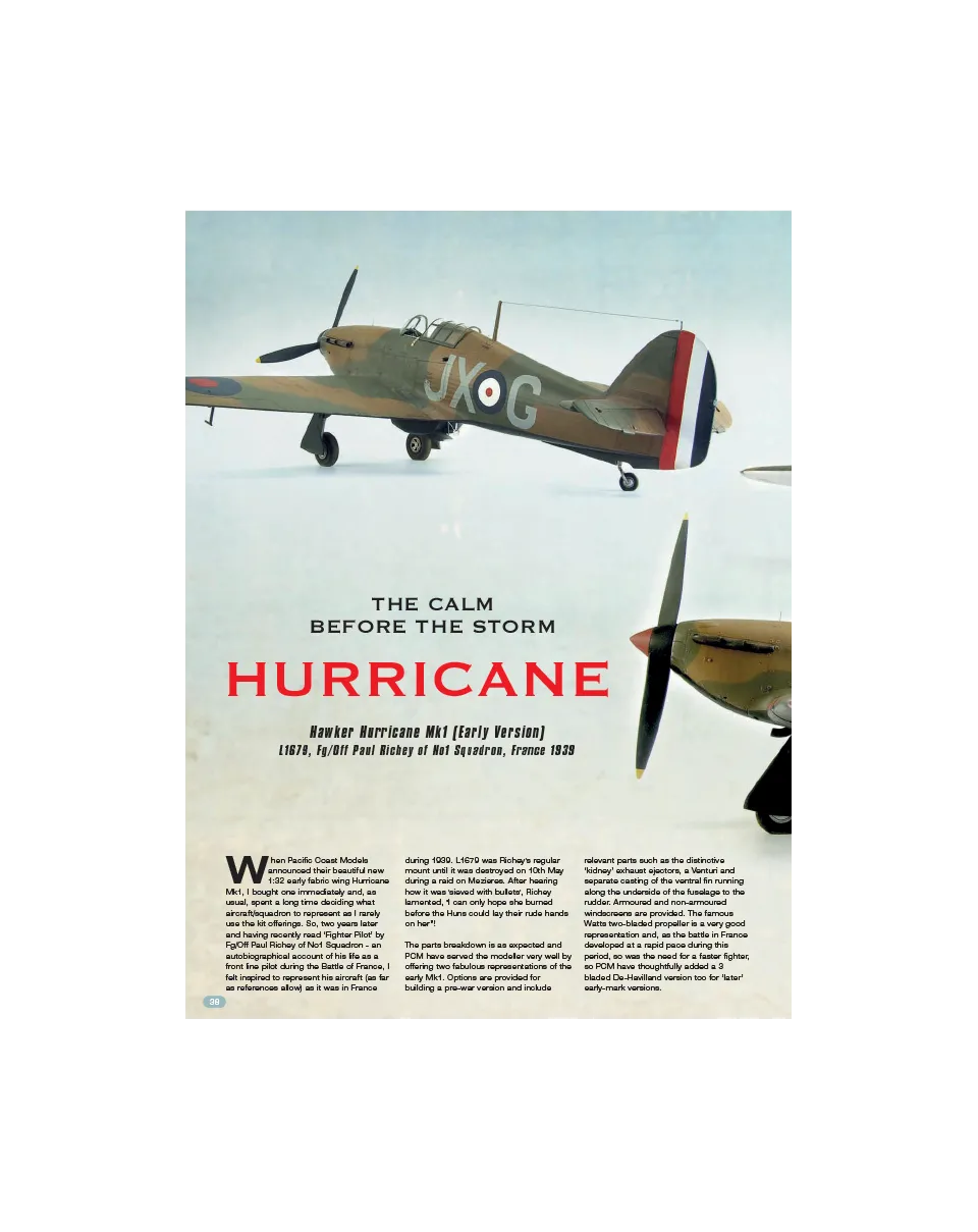 AFV Modeller Air 64 rivista PDF copia singola Hurricane Mk.1 Early