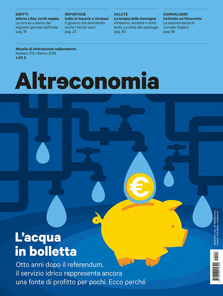 Altreconomia 213 L'acqua in bolletta rivista arretrato
