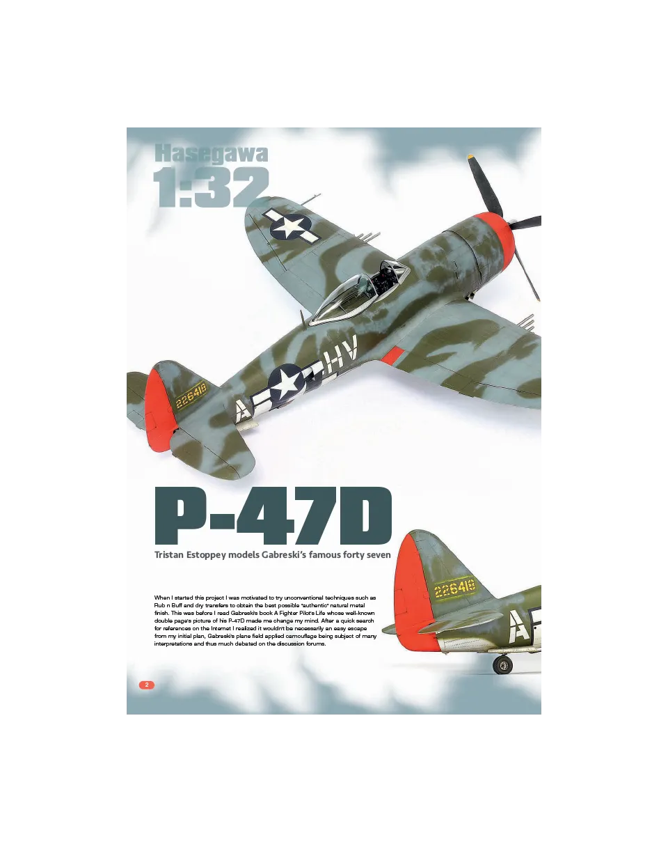 AFV Modeller AIR57 P-47D articolo PDF aerei militari