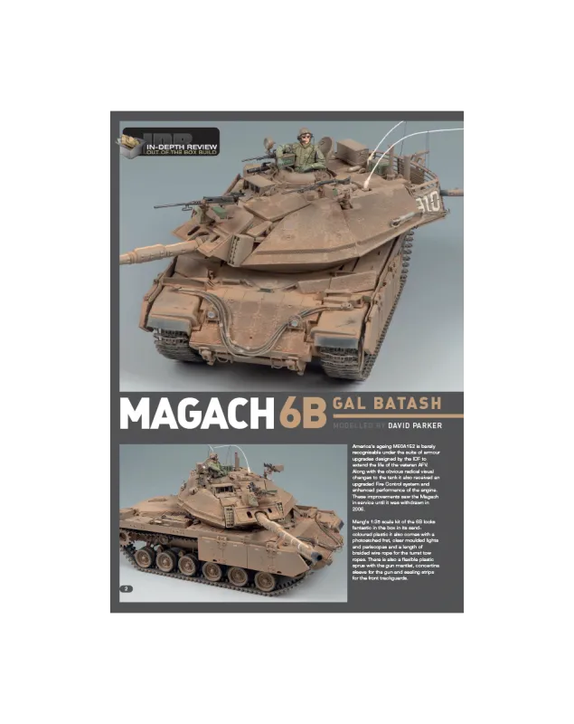 AFV Modeller AFV106 rivista pdf Magach 6B copia singola carri