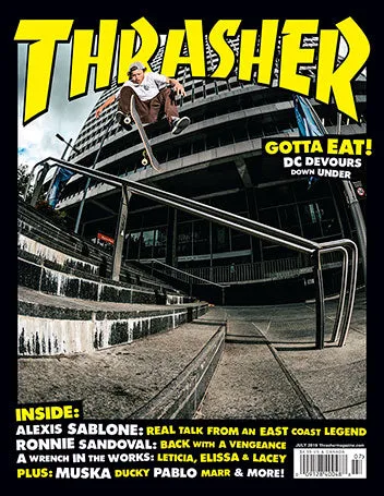 Thrasher Magazine rivista luglio 2019 copia singola inglese