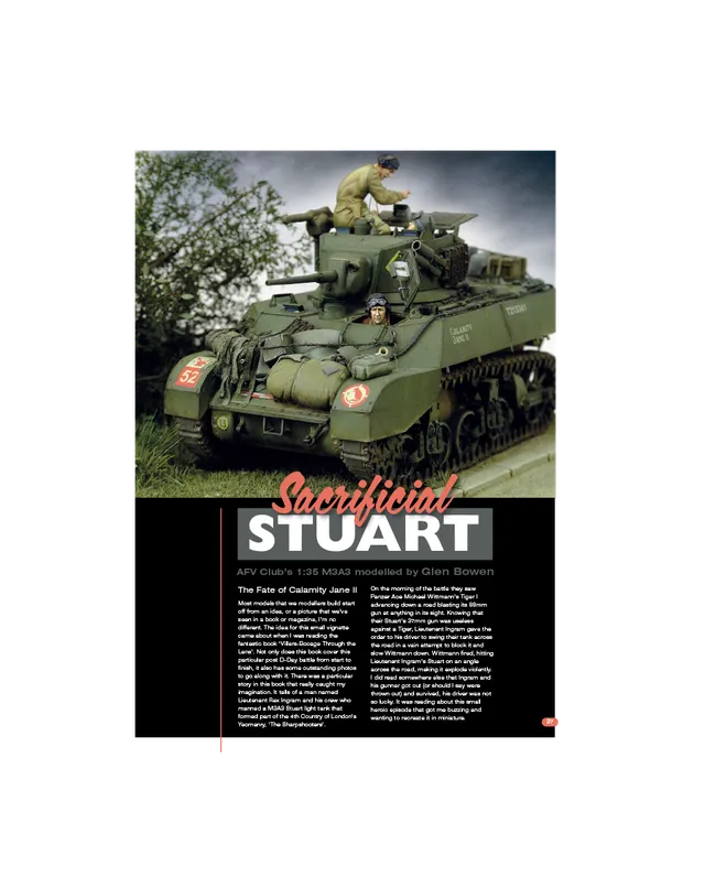 AFV Modeller AFV96 numero PDF Sacrificial Stuart