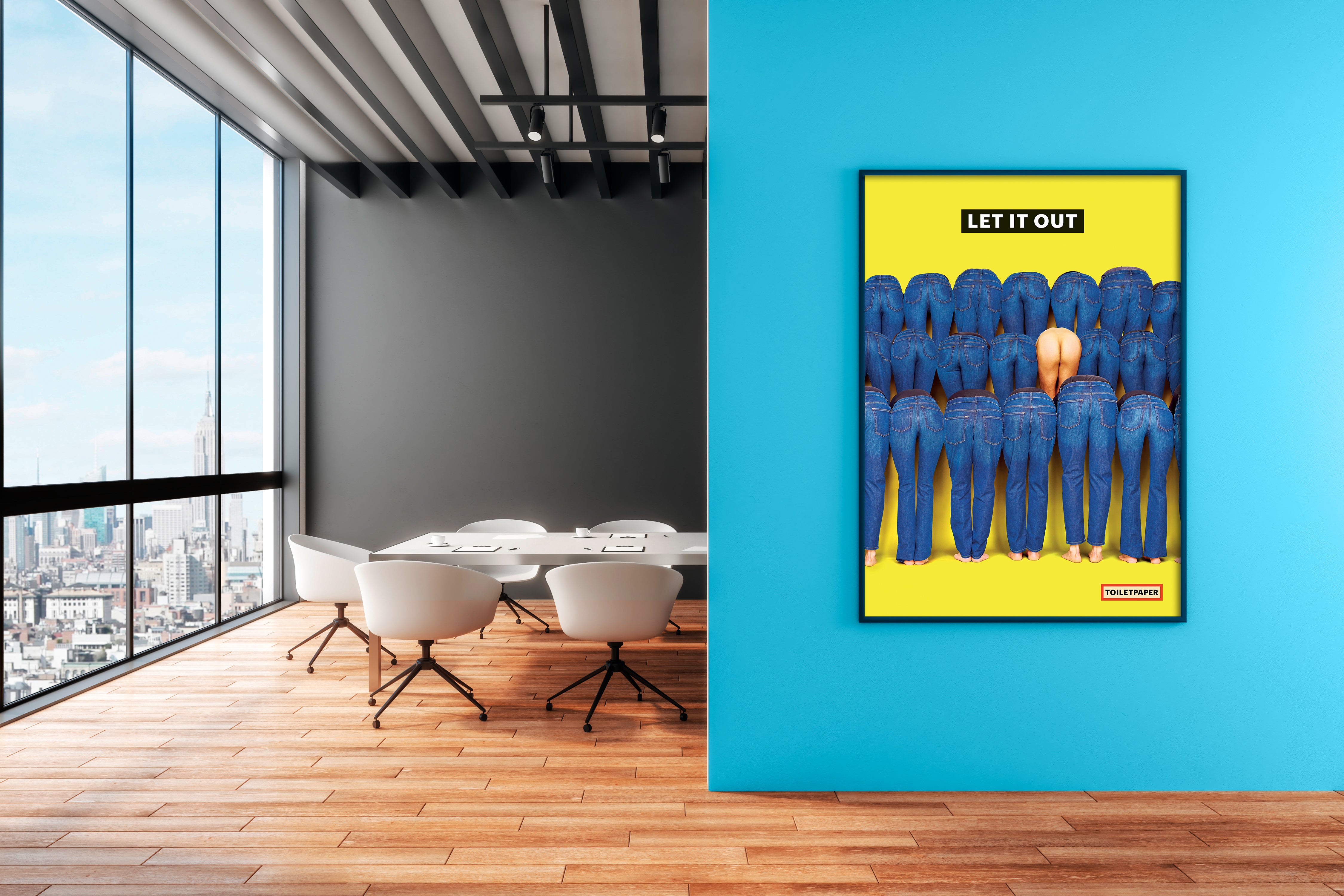 TOILETPAPER Poster Butts poster 50x70cm