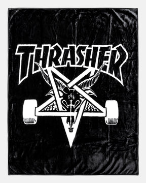Thrasher Skategoat coperta nera 127x152 poliestere