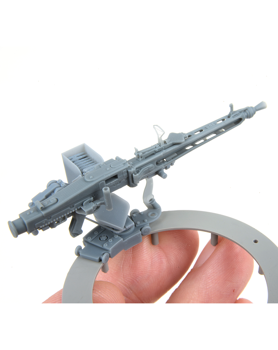 AFV Modeller 16274 1:16 Leopard 2A7 MG3 Hatch Ring Mount dettaglio resina