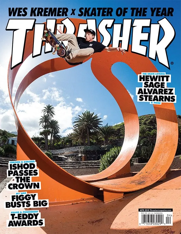 Thrasher Magazine aprile 2015 rivista copia singola