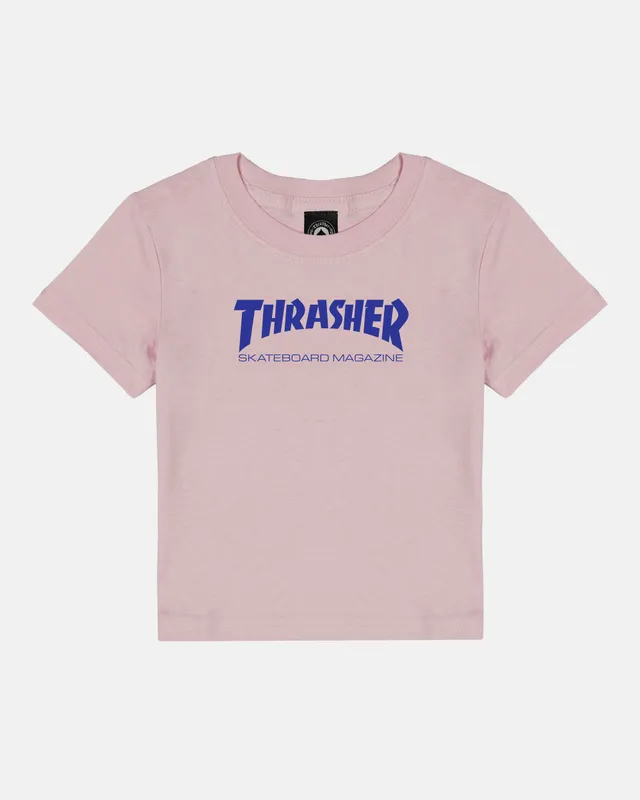Thrasher Skate Mag maglietta bimbo rosa cotone