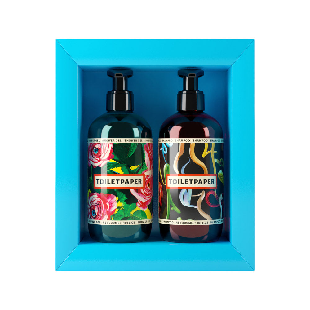 TOILETPAPER Hair and Body Kit set doccia 2x300 ml rosa rosmarino
