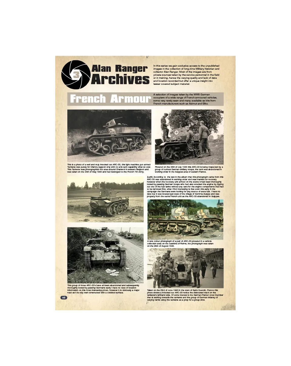AFV Modeller AFV139 articolo PDF French Armour archivi