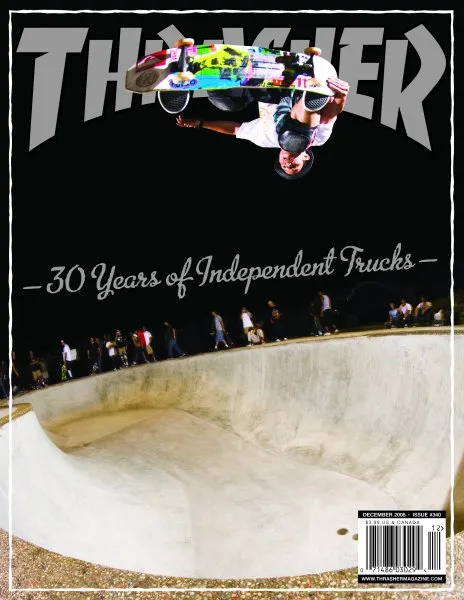 Thrasher Dicembre 2008 rivista copia singola tour Independent