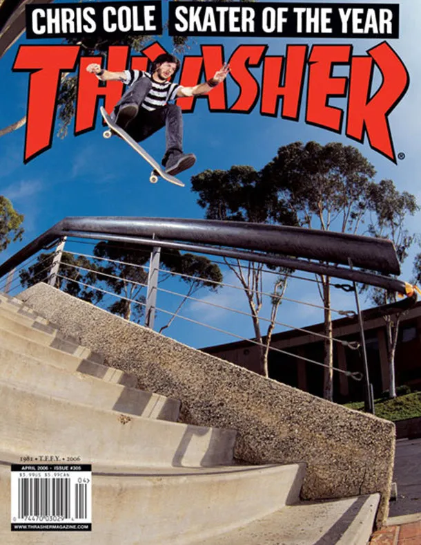 Thrasher Aprile 2006 Chris Cole rivista arretrato SOTY