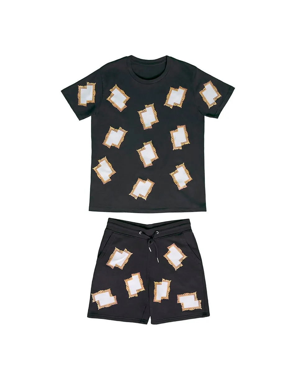 Toiletpaper Giampiero Romano set t-shirt e shorts cotone